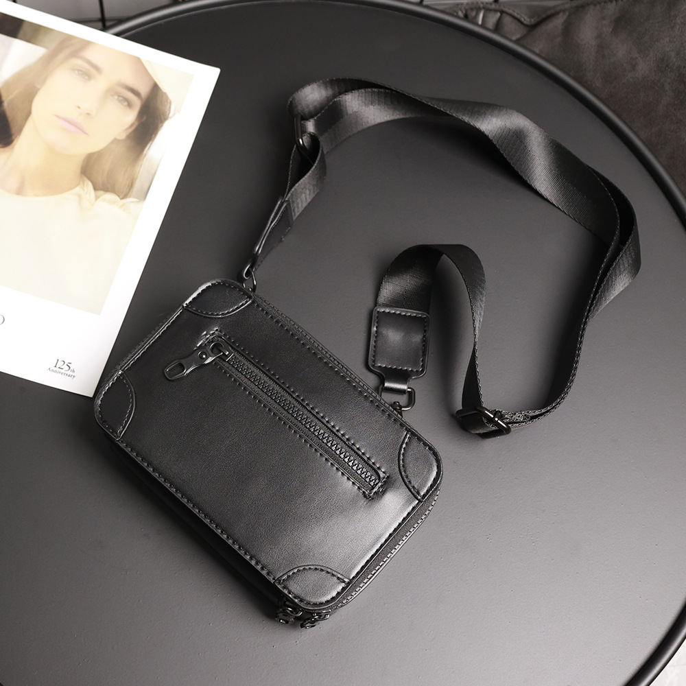 New crossbody bag men's fashion brand small square bag fashion personality shoulder bag casual Korean version niche box bag
