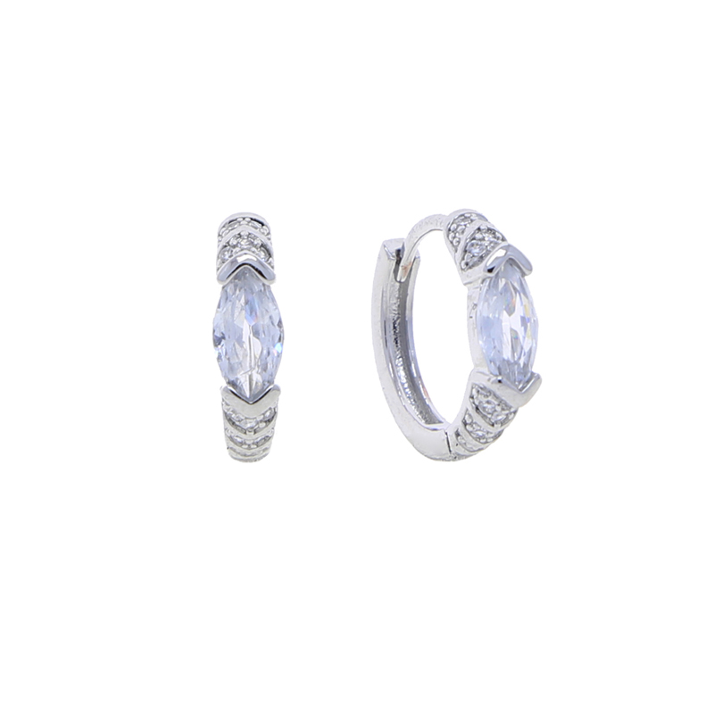Circle Hoop Earrings Men and Women: Micro Pave Bg Zircon Iced Out Fashion Jewelry for Daily Wear