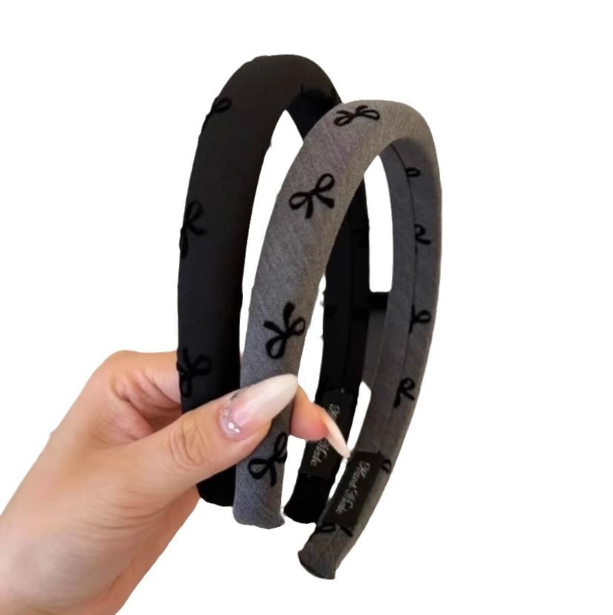 Bowknot Designer Hairpin Headbands Elastic Hair Hoop Handmade Gold Letter Retro Style Exaggerated Personality Temperament Headband home 2Style 4Colors