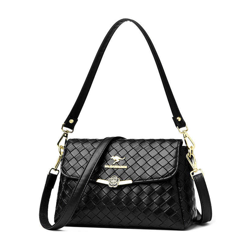 shoulder trendy Woven crossbody small square bag