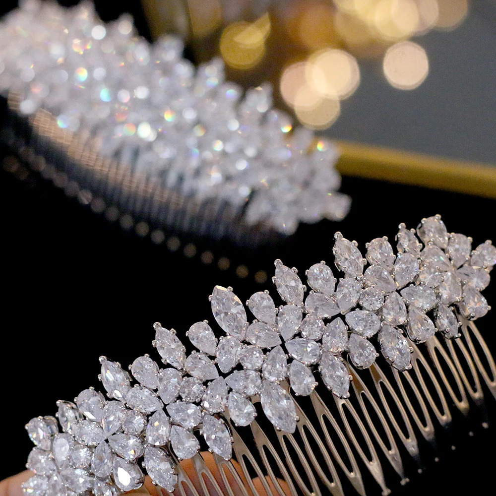 ASNORA Fashion Wedding Hair Accessories Side Comb Bridal Jewelry Holiday Gift 240723