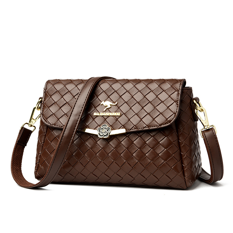 shoulder trendy Woven crossbody small square bag