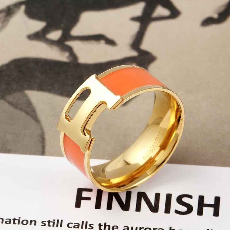 Ring Designer Ring Luxury Rings Jewelry Solid colour letter diamond design Rings Christmas Gifts Jewellery Temperament Versatile Styles Width 6MM size 5-11 good