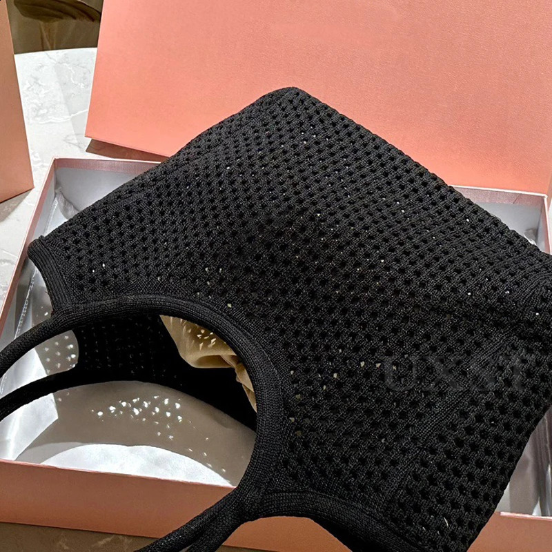 UXST Hollow Woven Bag Soft Summer Handbag Casual Simple Niche Vegetable Basket Tote Fashion Beach Women Bag 240731