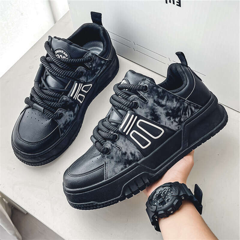 Men Ddmysports S Fall New Niche Panda Board Small White Hundred Sports Leisure Thick Bottom Heightening Bread Tide Shoes Outdoor Shoes mall ports hoes
