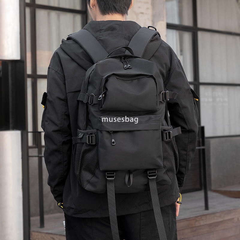 Japanese trend functional backpack backpack male backpack large capacity travel bag college and middle school bag fashion brand casual male bag
