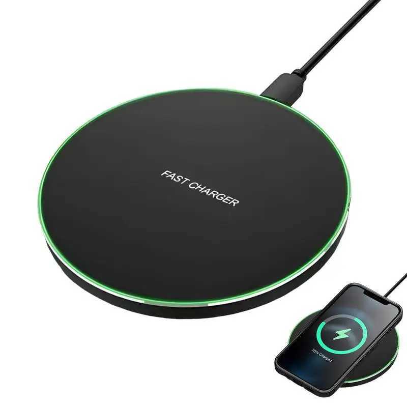 15/30/50W Wireless Charger Pad Stand for iPhone 15 14 13 12 SamsungPhone Chargers Induction Fast Charging Dock StationM240731