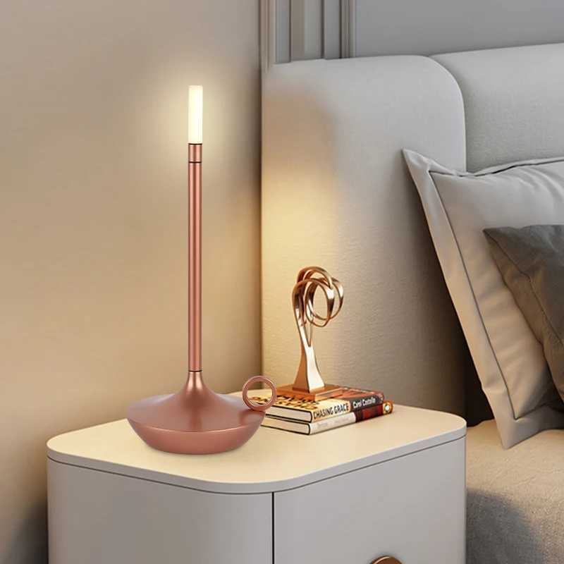 LED Aladdin candlelight camper table lamp rechargeable camper waterproof warm light candle lamp dinner atmosphere table lamp B240904