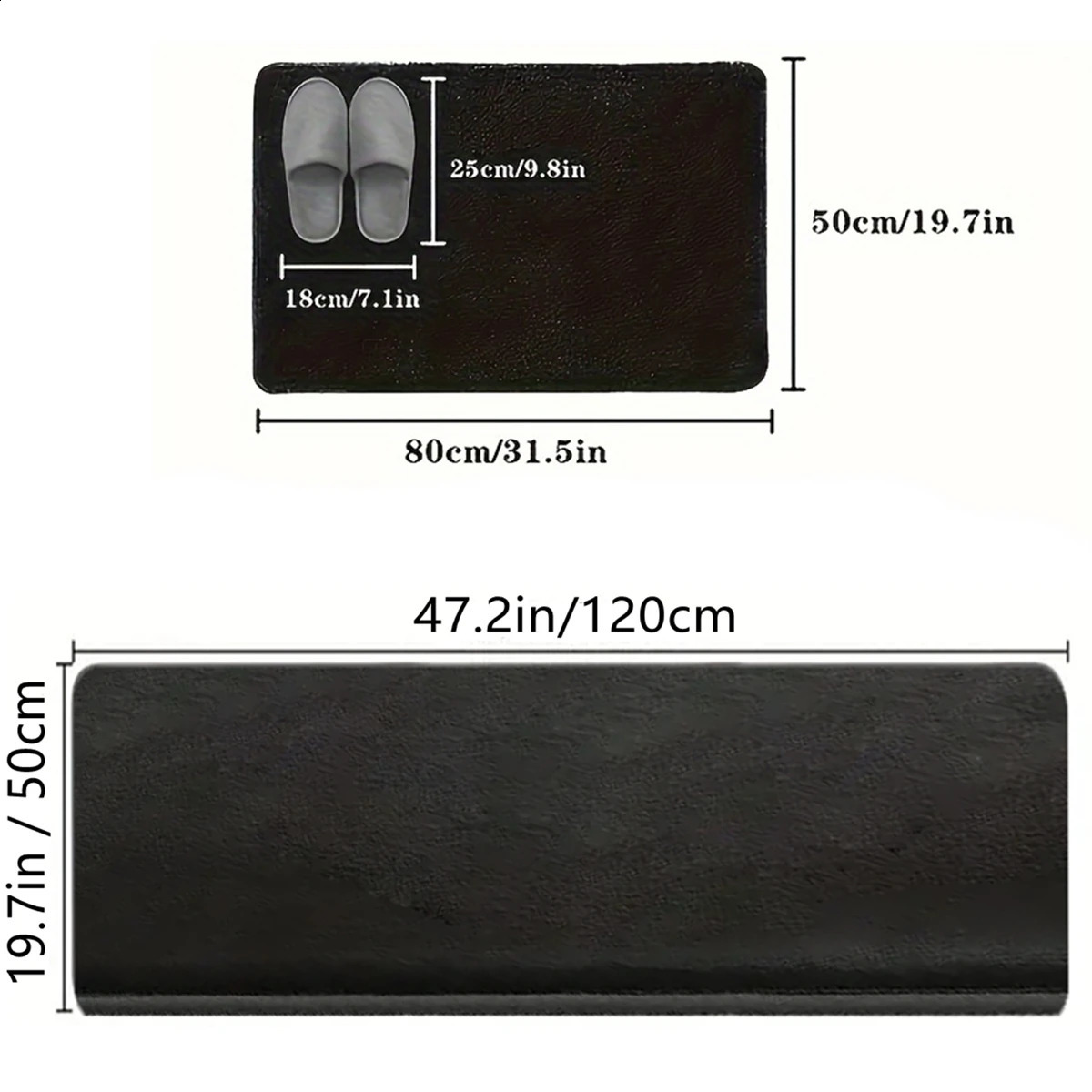 1 pc Large size kitchen carpet anti slip floor mat super soft and absorbent bathroom floor mat bedroom carpet home decoration 240731 - view 6