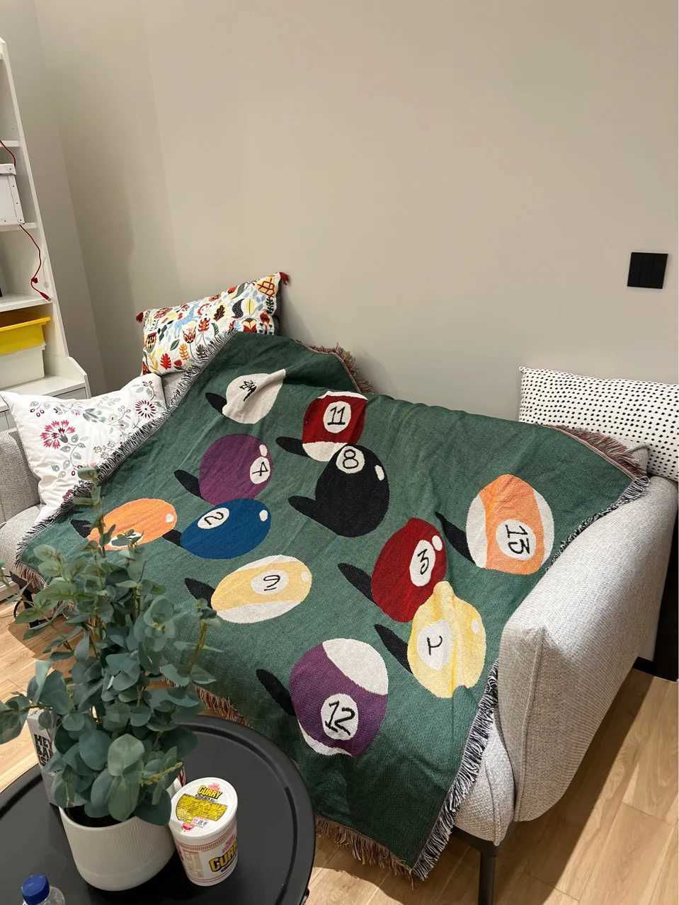 Billiards Theme Throw Blanket for Home Decor and Outdoor Activities Bed Plaid Blankets Throws Sofa Bedspread the Omori Cover Y240730