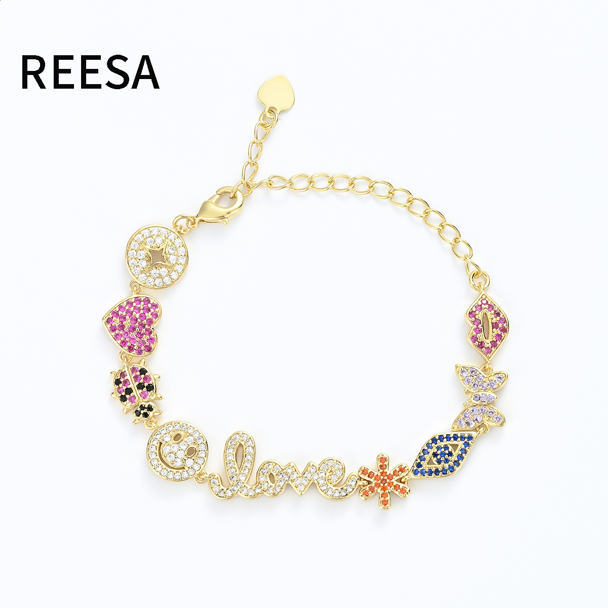Minimally designed fashionable and versatile womens zircon bracelet with micro inlaid small accessories selling well