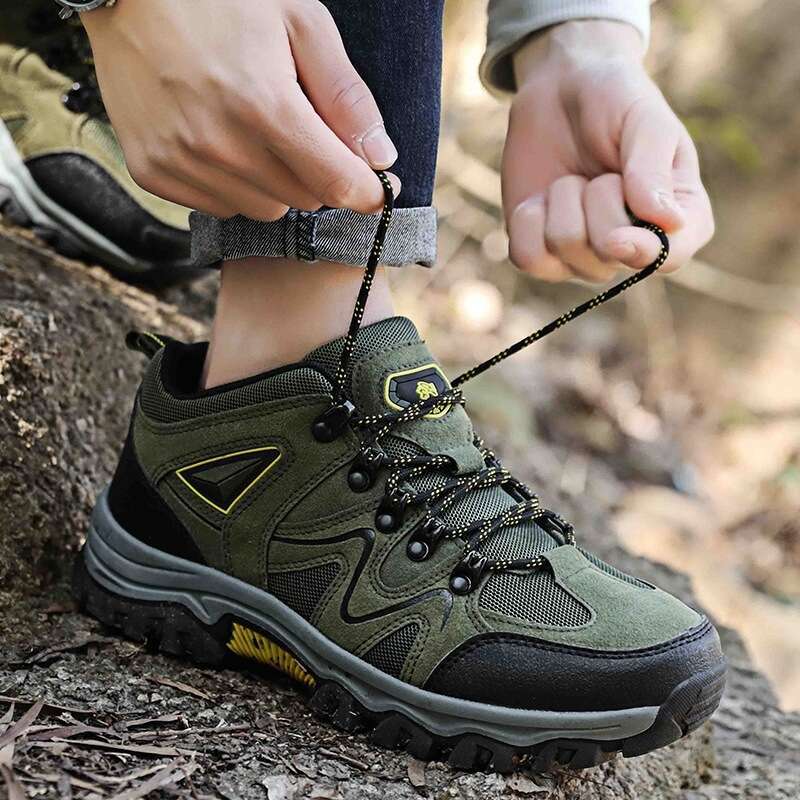 2024S Outdoor 2024 New Four Seasons Hiking Waterproof Non-Slip Low-Top Cross-Border Wholesale Mens Travel Shoes