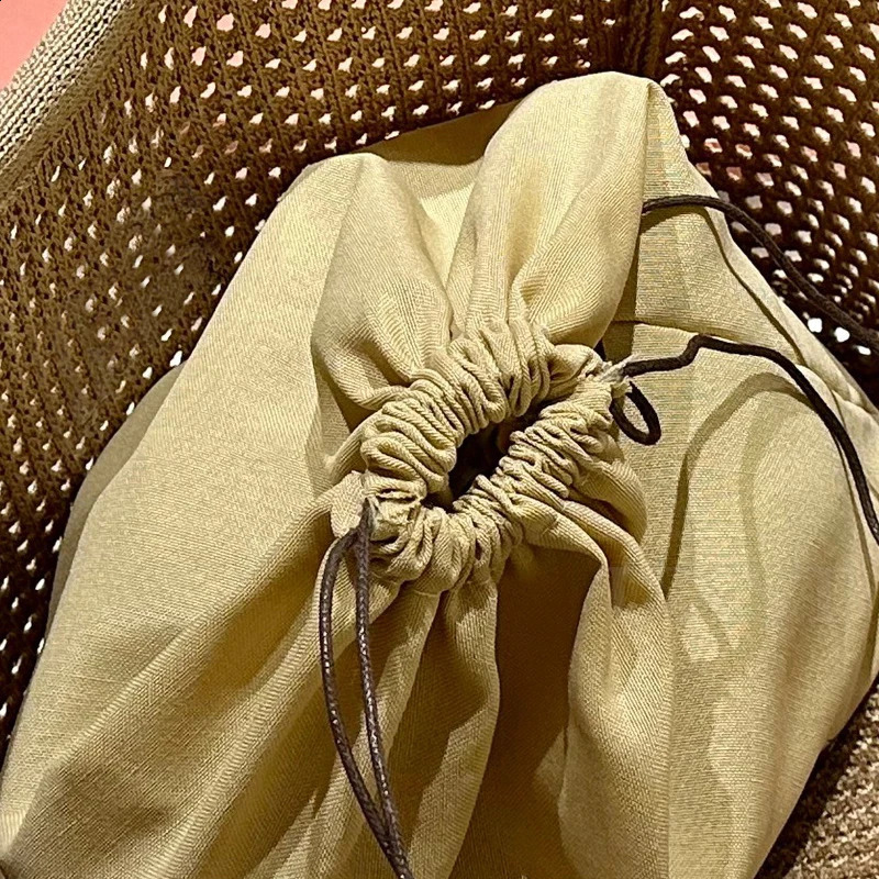 UXST Hollow Woven Bag Soft Summer Handbag Casual Simple Niche Vegetable Basket Tote Fashion Beach Women Bag 240731