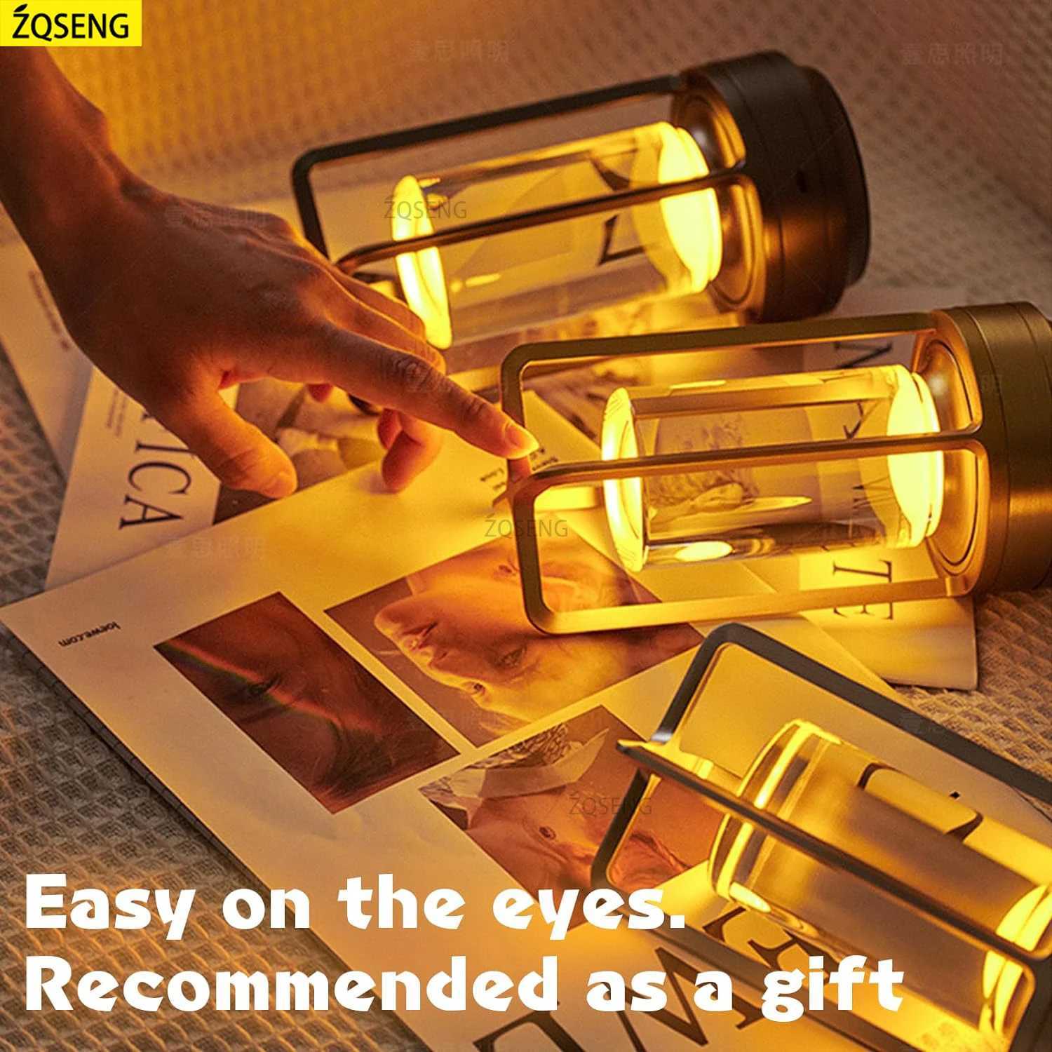 Table Lamp Touch Rechargeable Desk Lamp Wireless Reading Lamp for Bar Restaurant Bedroom Home Outdoor Decor Creative Gifts B240906