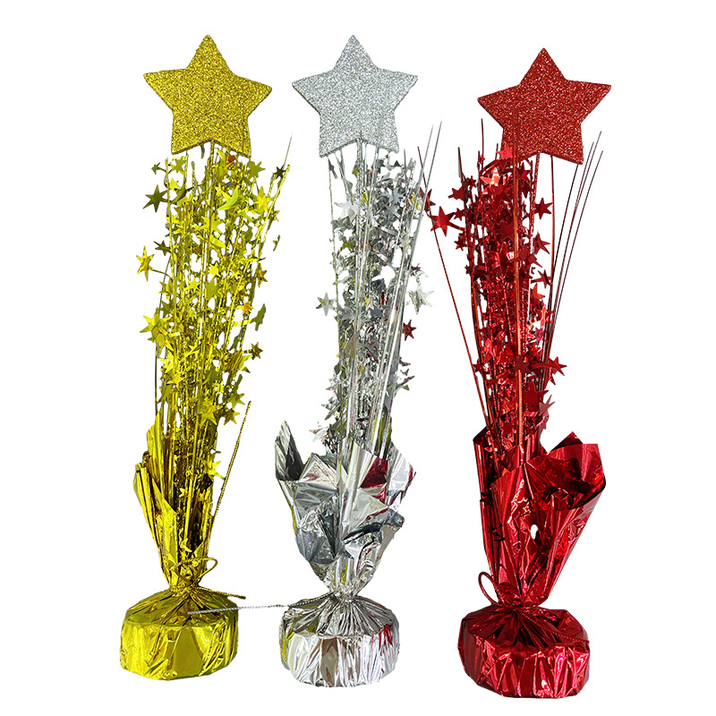 Large 5-star Table Floating Balloon Crafts Table Floating Decoration Balloon Stands Load-bearing Hanging Pieces Party Five pieces per piece