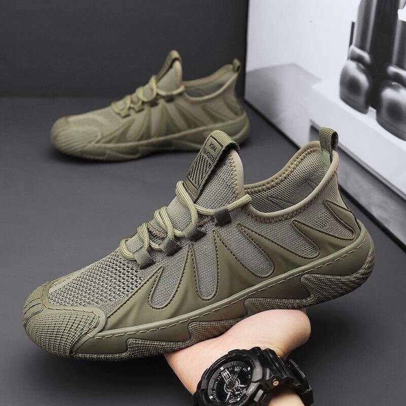 S Running Ddmysports Shoes Knitted Mesh Fashion Men And Green Grey Black Trainers Sports Outdoor hoes ports