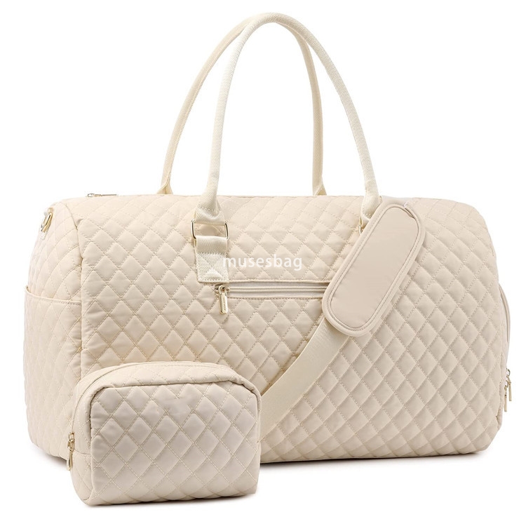 New high quality stock New 2-piece travel bag duffel bag Fitness bag with toiletries bag with shoes layer fashion shoulder bag