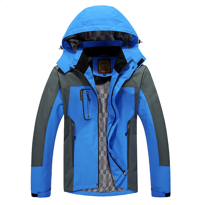 Mountainskin Men Women Spring Autumn Outdoor Hiking Jackets Waterproof Windbreaker Climbing Camping Trekking Rain Coat VA301 220124
