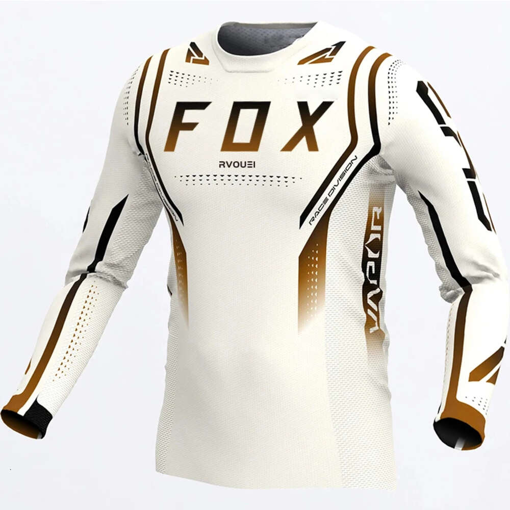 Men's T-shirts Motocycle Racing Clothing Rvouei Fox Enduro Motorcycle Mountain Bike Speed Surrender Mtb Off-road Dh Mx Bicycle Breathable Shirt 100% Pol 4p05