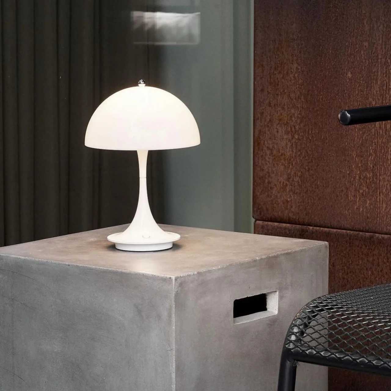 Hotel Portable Mushroom Rechargeable Table Lamps 3color Dimming LED Decoration for Night Light Simple Modern Decoration B240904