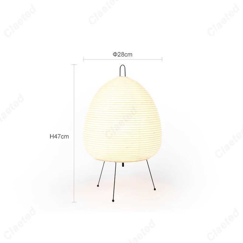 Japanese Design Akari Noguchi Yong Table Lamp Rice Paper Standing Lamp Bedroom Home Decor Study Living Room Bar Light Fixtures B240904