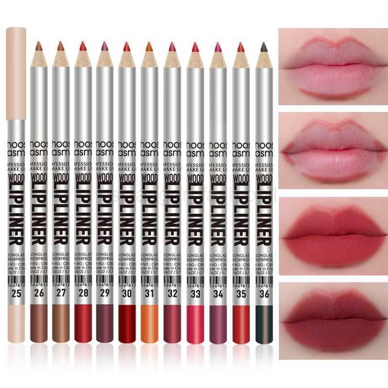 12pc Matte Lip Liners Set 12 Assorted Colors Gift Set Long-Lasting Non-SmudgingXJ240731