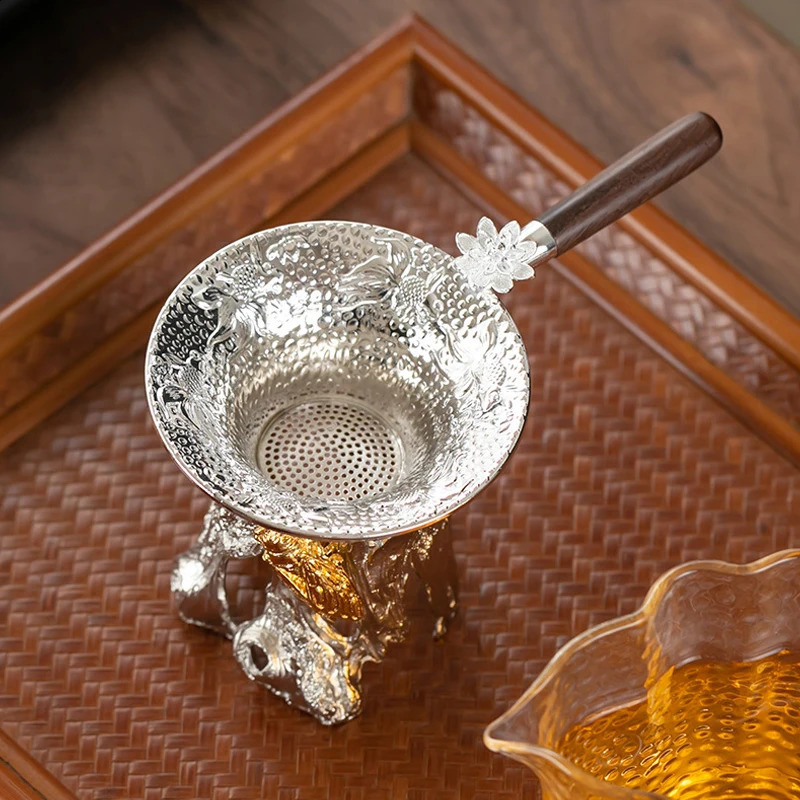 Mental Mesh Tea Strainer Stainless Steel Filter Sieve Teaware Lace Tea Drain Useful Tea Infusers Kitchen Accessories 240731