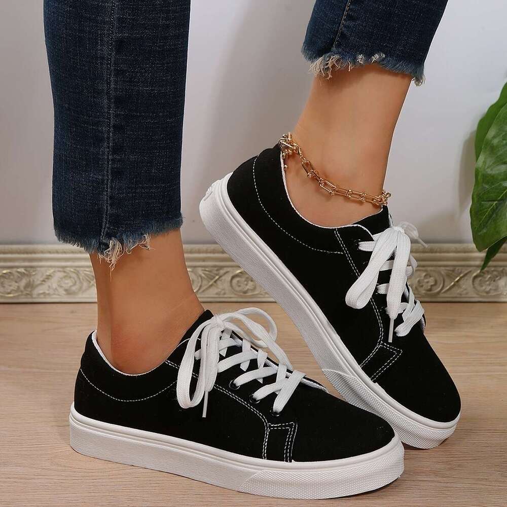 S Casual Ddmysports Female New Women Shoes In Europe And The United States Casual Sports Flat Bottom Tie Blue Outdoor Shoes hoes tates ports hoes