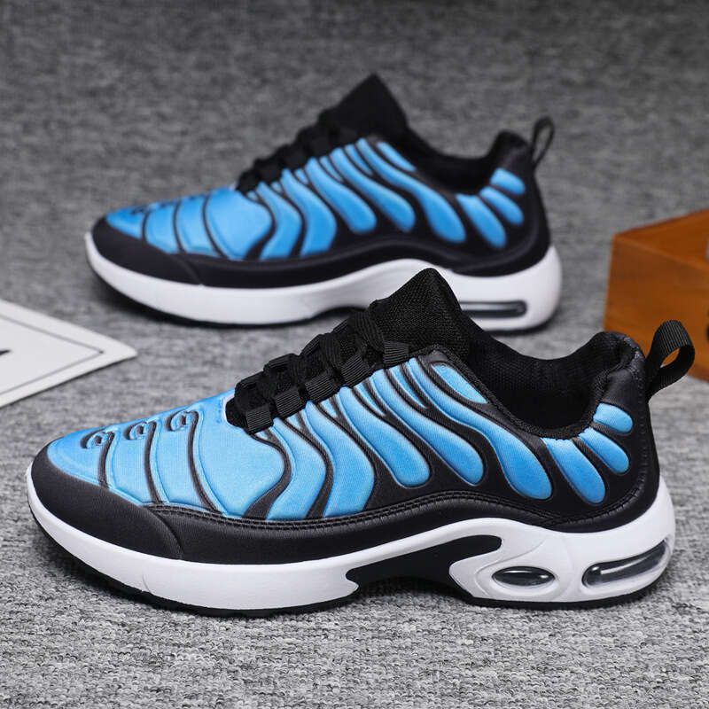 Men's New Design Sneakers Fly-woven Breathable Running Lightweight Fashionable Versatile Athleisue Shoes Grey Free shipping size