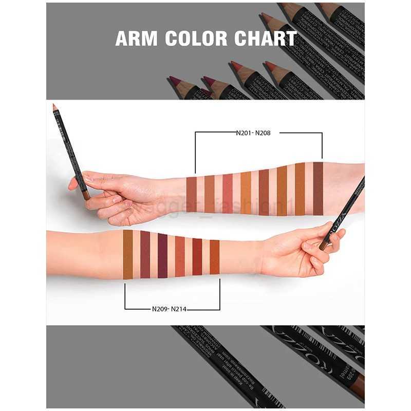 Slim Lip Pencil Long-Lasting Creamy Lip Liner Waterproof Plumping lip Stain Natural Nude Brown Lip Tint Genuine MakeupXJ240731