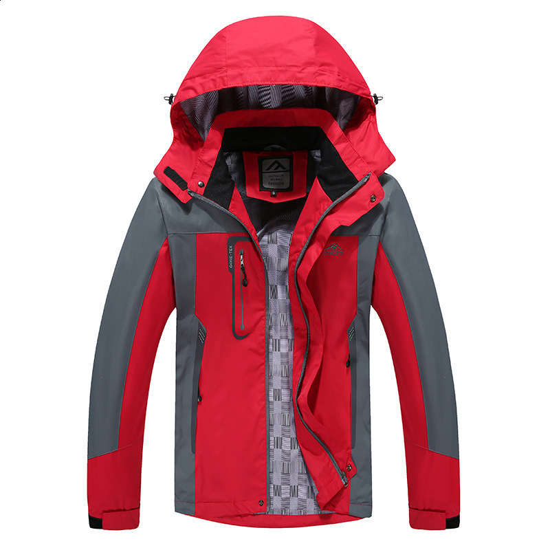 Mountainskin Men Women Spring Autumn Outdoor Hiking Jackets Waterproof Windbreaker Climbing Camping Trekking Rain Coat VA301 220124