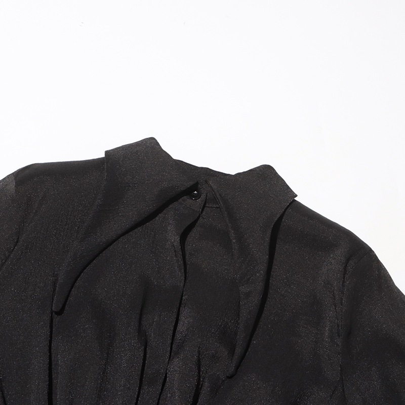 727 XL 2024 Milan Runway Dress Spring Autumn Long Sleeve Black Brand Same Style Womens Dress Fashion High Qualit