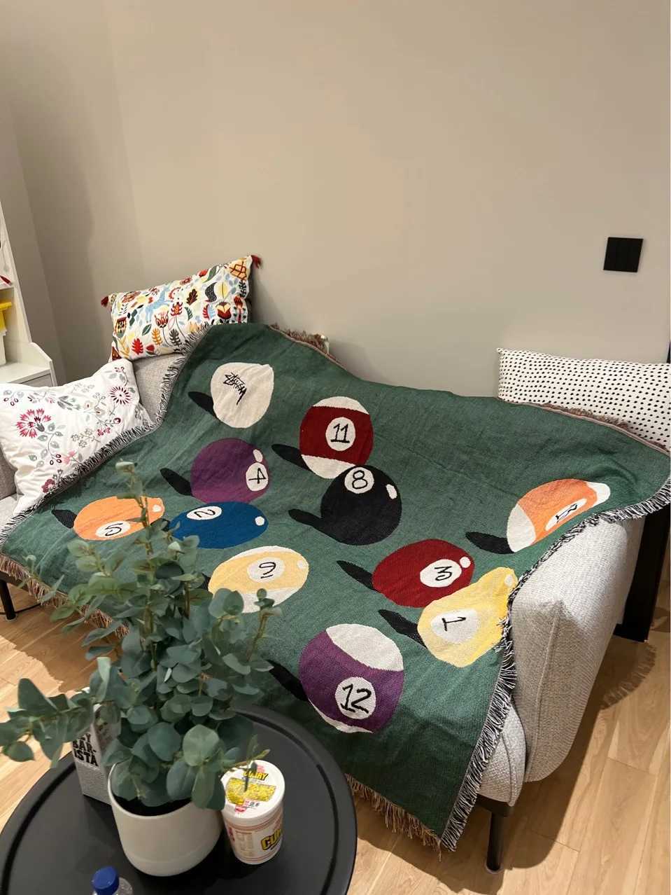 Billiards Theme Throw Blanket for Home Decor and Outdoor Activities Bed Plaid Blankets Throws Sofa Bedspread the Omori Cover Y240730