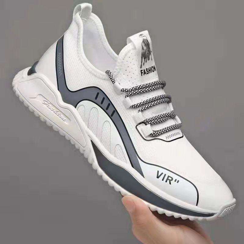 Lace-up Trainer 2024 Fashion Men Casual Comfortable Sneaker Breathable Shoes 456