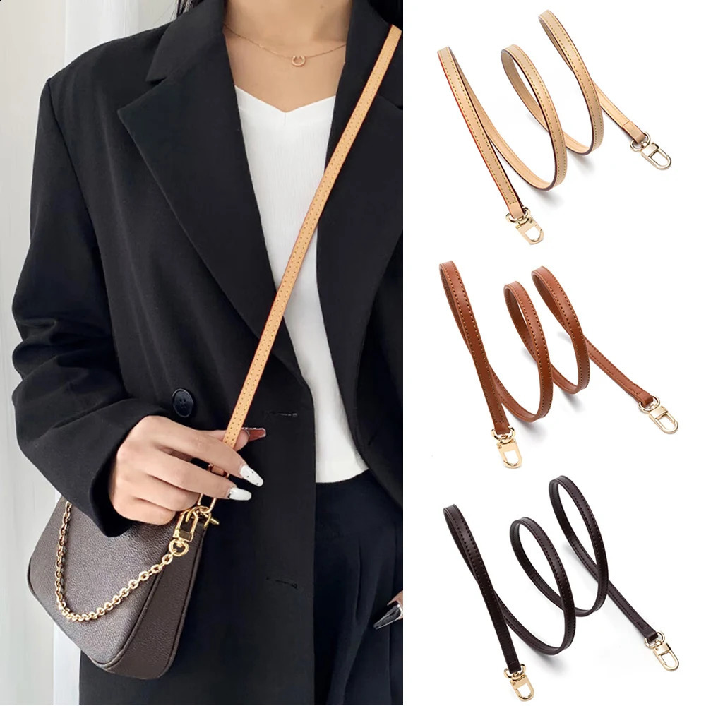 38cm120cm Detachable Bag Handle Replacement Strap Genuine Leather Shoulder Part Accessories Fashion 240730