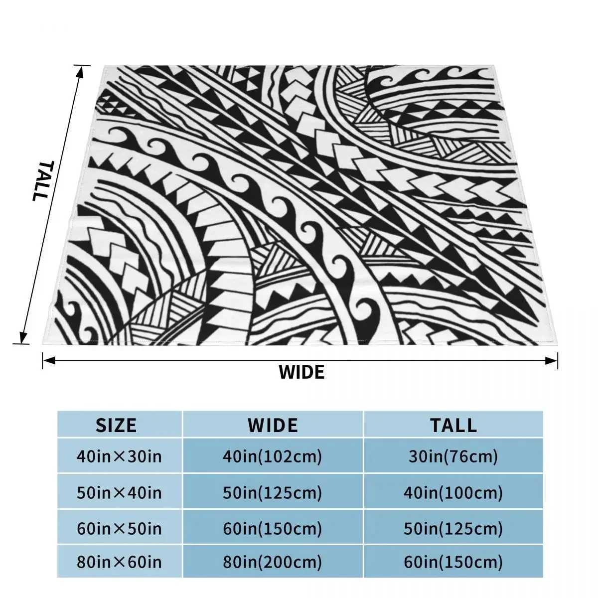 Hand drawn polynesian tribal Throw Blanket blankets and throws decorative Fluffy Softs Quilt Blankets Y240730