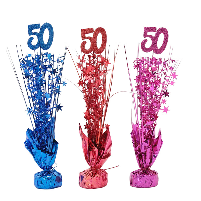 Birthday Decoration Ribbon Christmas Crafts Ornaments Table Decoration Columns Digital Table Decoration Wedding Celebration Supplies Five pieces per p