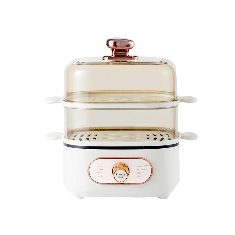 220V Timer Home Use Electric Steamer Portable Stainless Steel Egg Cooker Breakfast Steamer
