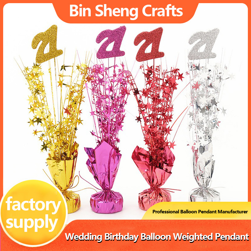 Birthday Decoration Ribbon Christmas Crafts Ornaments Table Decoration Columns Digital Table Decoration Wedding Celebration Supplies