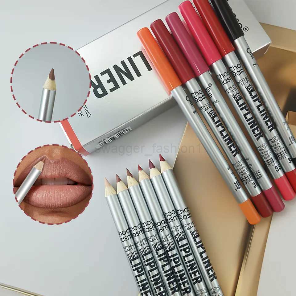 12pc Matte Lip Liners Set 12 Assorted Colors Gift Set Long-Lasting Non-SmudgingXJ240731