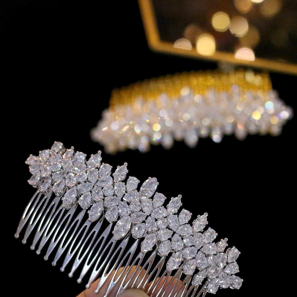 ASNORA Fashion Wedding Hair Accessories Side Comb Bridal Jewelry Holiday Gift 240723