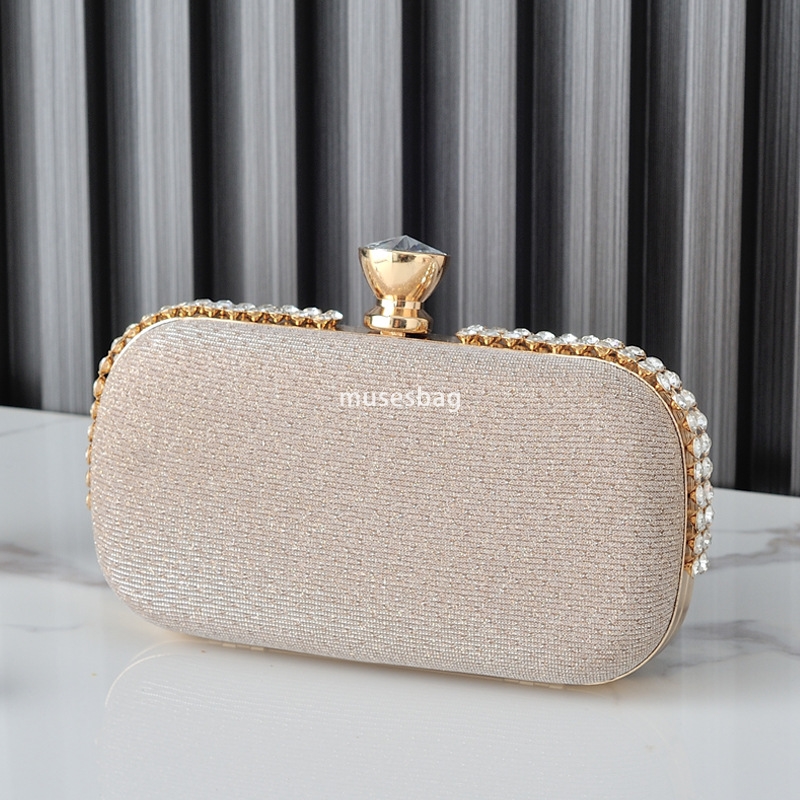 Europe and the United States dinner bag new evening bag cross-border niche design high-grade crossbody with diamond hand hold bill of lading shoulder 