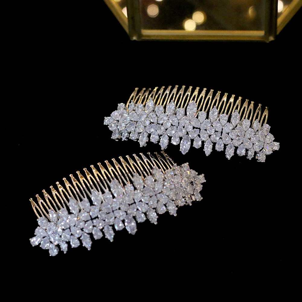 ASNORA Fashion Wedding Hair Accessories Side Comb Bridal Jewelry Holiday Gift 240723