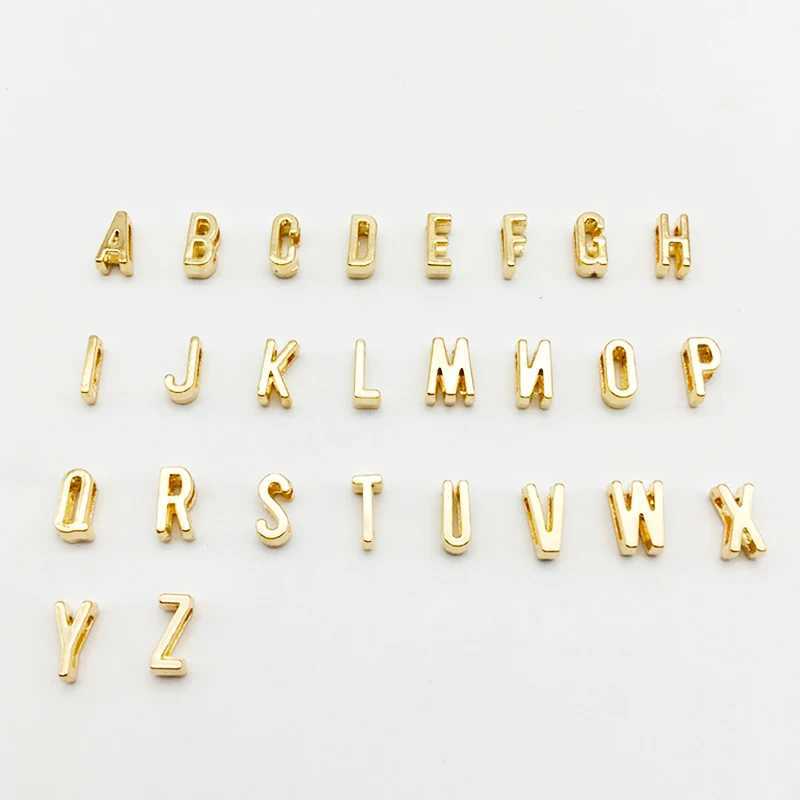 Fashion Tiny Initial Necklace Gold and Silver Colored Cut Letter Single Name Necklace Female Pendant Jewelry Gift W240731