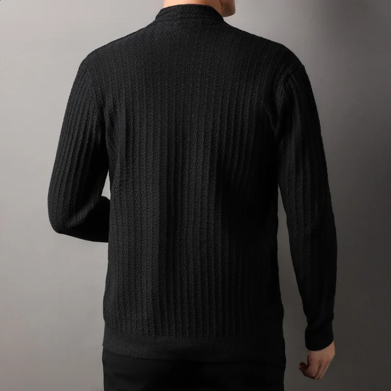 Mens Business Fashionable Knitted Autumn and Winter Sweater Coat Daily Warm High Quality Casual 240730