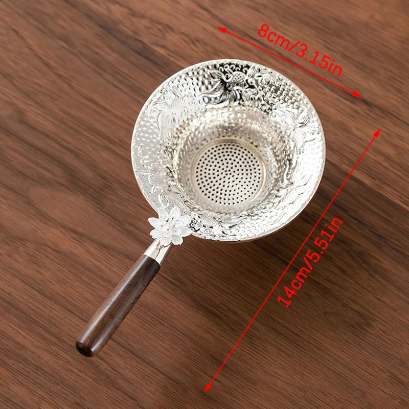 Mental Mesh Tea Strainer Stainless Steel Filter Sieve Teaware Lace Tea Drain Useful Tea Infusers Kitchen Accessories 240731