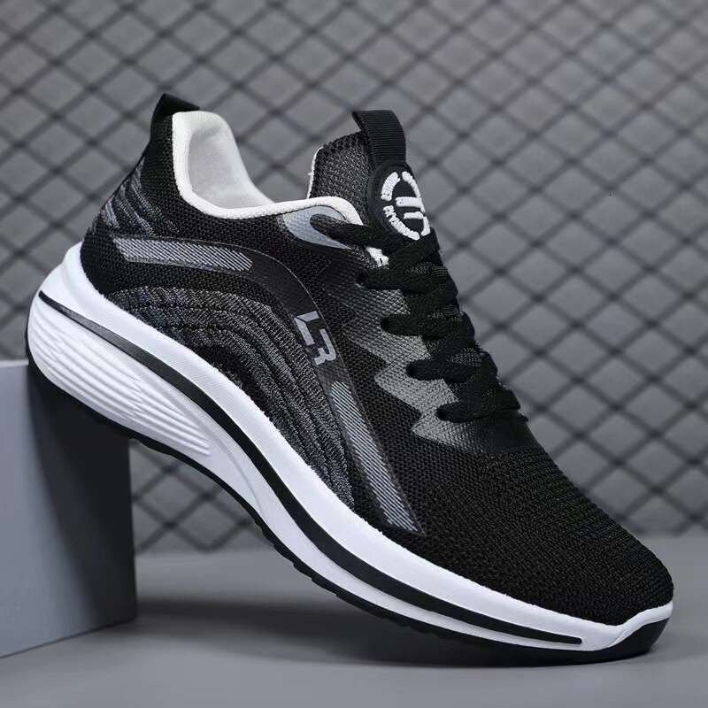 S Autumn Ddmysports Men New Fly Woven Breathable Sneakers Popular Casual Lightweight Running Shoes Free Shipping Outdoor neakers hoes hipping