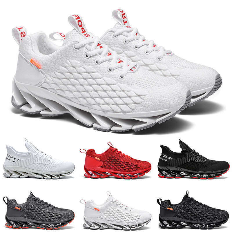 Men's & Women's Triple White Black Running Sneakers Breathable Sports Trainers | Sizes 36-47 4 335e5