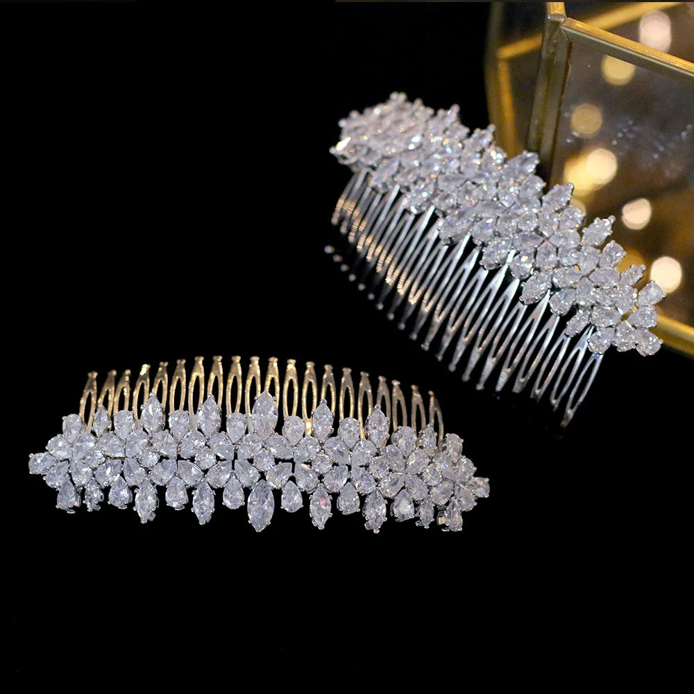 ASNORA Fashion Wedding Hair Accessories Side Comb Bridal Jewelry Holiday Gift 240723