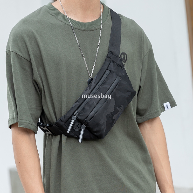 Manufacturers men's waist pack casual chest bag fashion brand shoulder bag sports satchel small backpack crossbody bag men's bag
